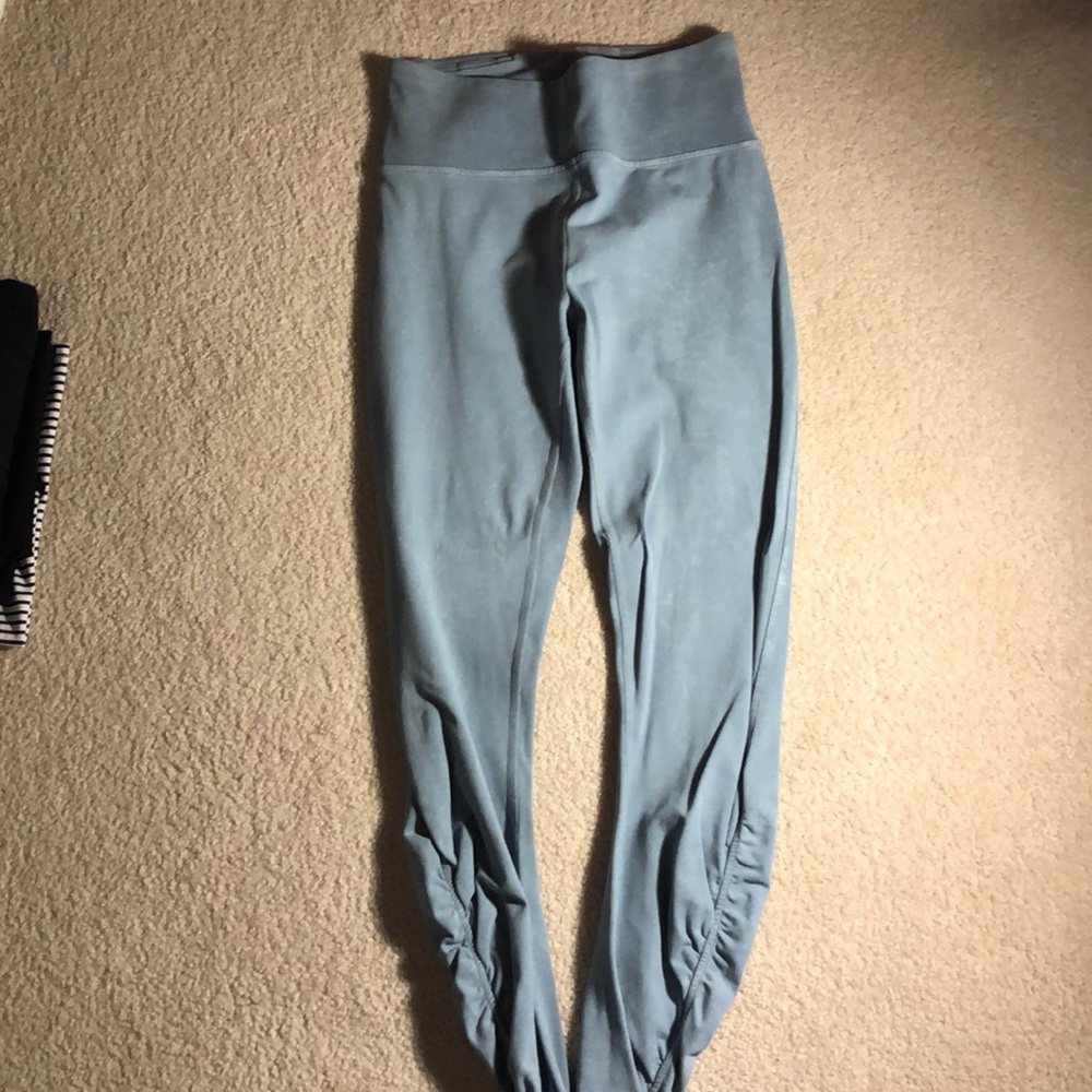 Blue stretchy pants